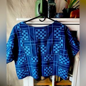 Ace and jig cropped shell top size small